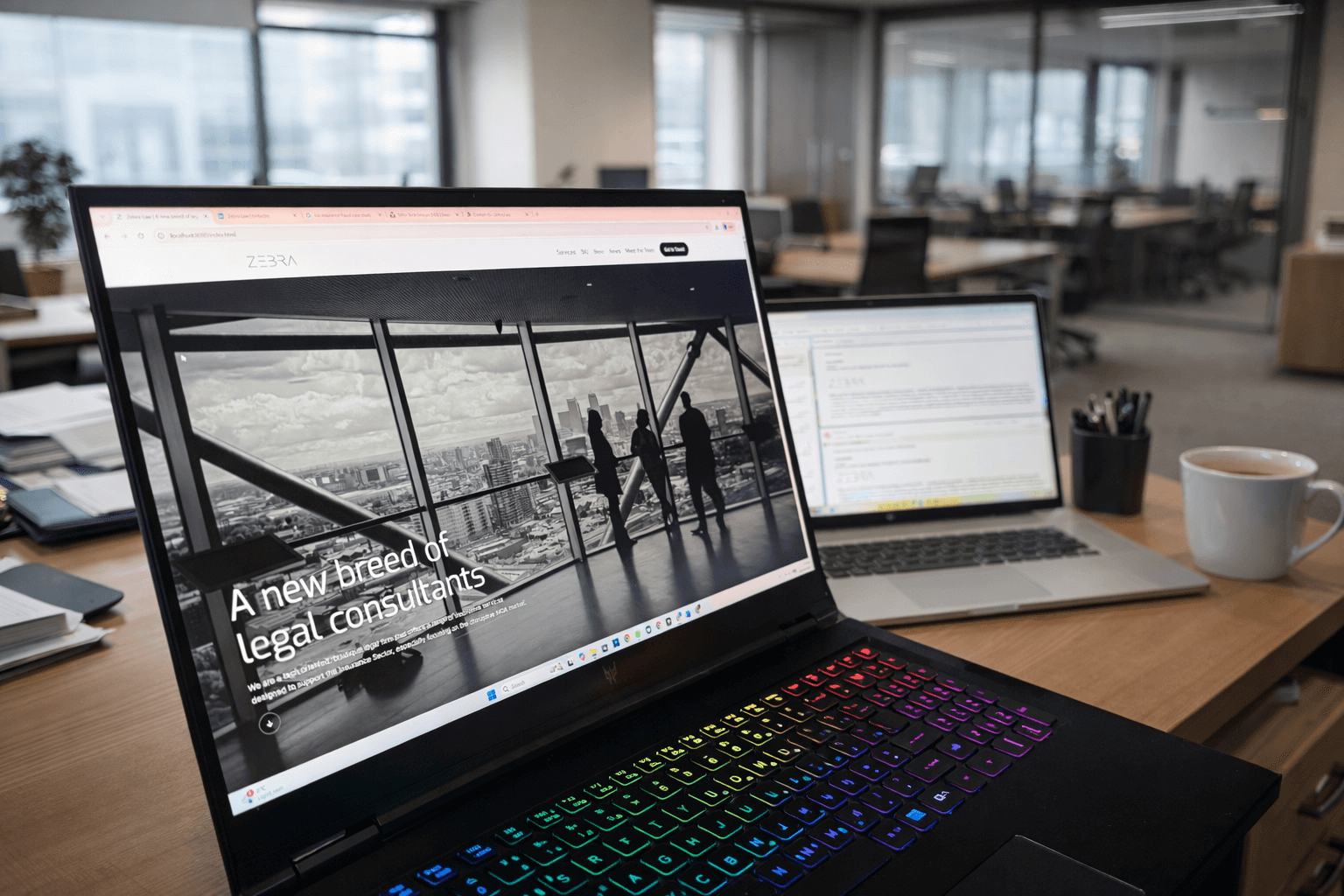 Zebra Law redesigned website